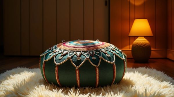 Liste des prix des poufs marocains faits main et leur qualité