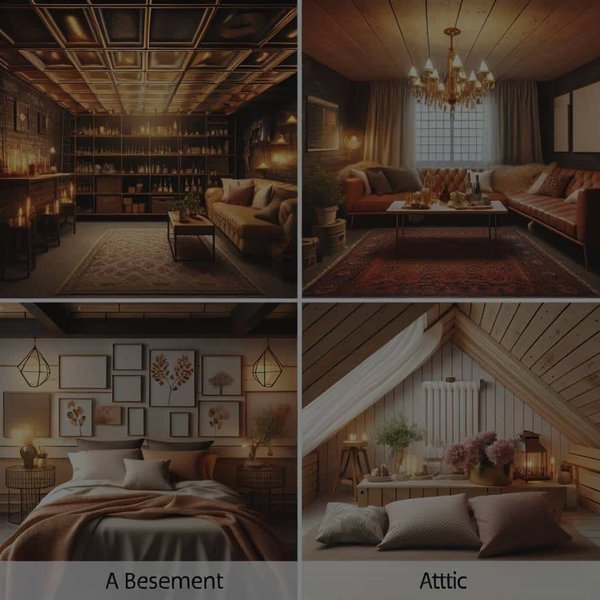 Quelles idées pour transformer une cave ou un grenier en un espace de vie confortable et stylé ?